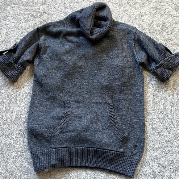 WOMAN'S eSpirt Grey Short Sleeve Sweater Size Small - Picture 1 of 5